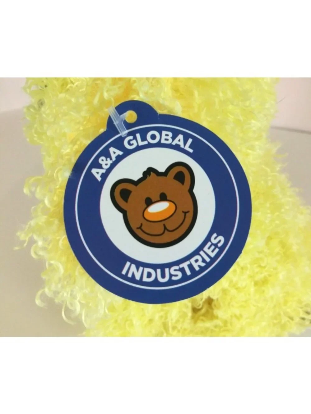 NWT A&A Global Fuzzy Soft Yellow Poodle Puppy Dog 8